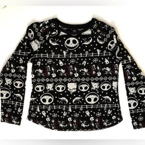 Disney Nightmare Before Christmas Graphic Long Sleeve Shirt